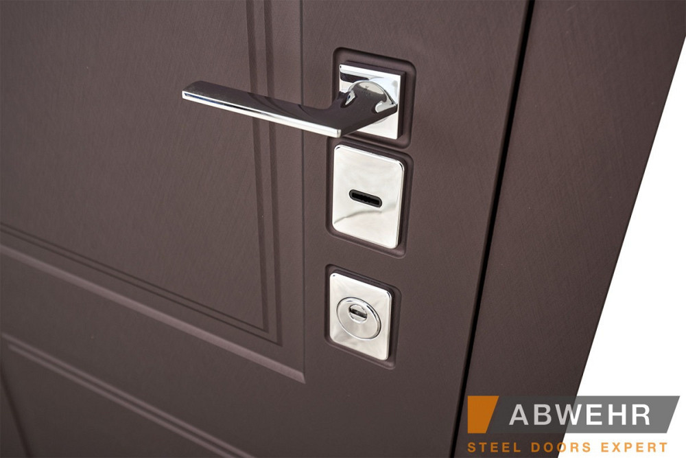 Двері вхідні, квартирні ABWEHR. Модель 509/520 RAMINA. Колір Бронзовий браш / Білий супермат. Київ - фото 2