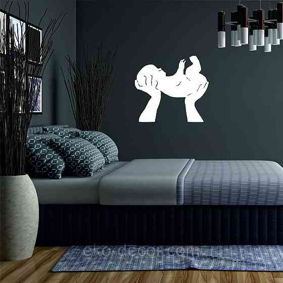 Декоративное настенное Панно «Дитя», Декор на стену 50*44 см, Белый Киев