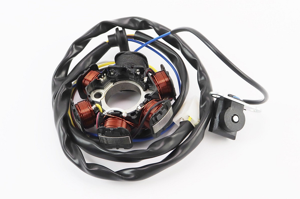 Статор магнето (генератора) Honda LEAD-90 (6 котушок роз'єм "мама 3 + 1") Київ - фото 2