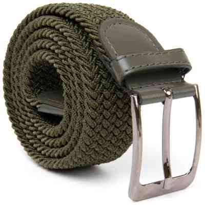 Ремень Vintage Текстильный мужской Оливковый (20527) Винница