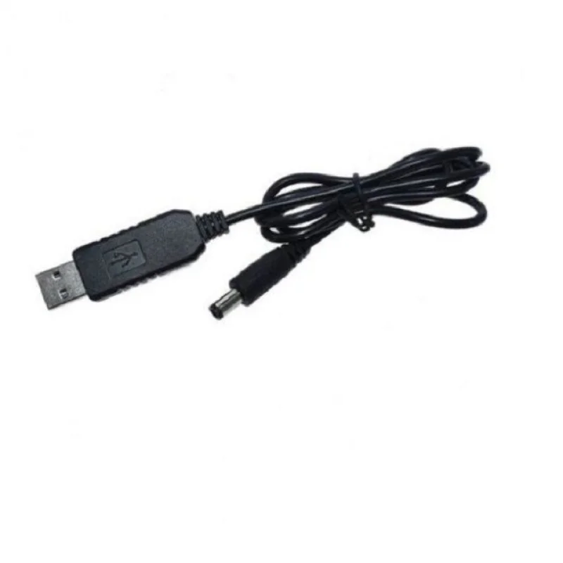Кабель-перетворювач напруги USB 5V в DC 12V для роутера 5.5х2.1 мм (1.4м): живлення від павербанка до 0.75A Одеса - фото 1