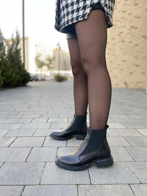 MILLI GOLD Черевики жіночі MILLI GOLD чорні натуральна шкіра висота 13 см (5236) 38р.39р.40р. Коломия - фото 10