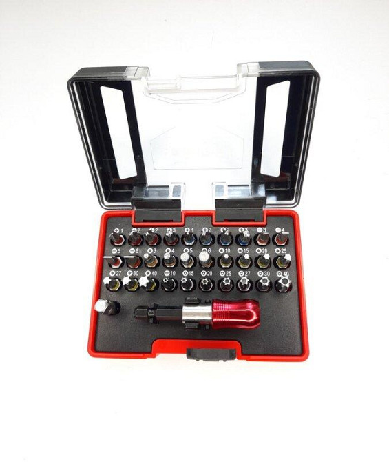 Набір біт 32пр. HEX,PH,PZ,SL,TORX (KingRoy 32082) Винница - изображение 1