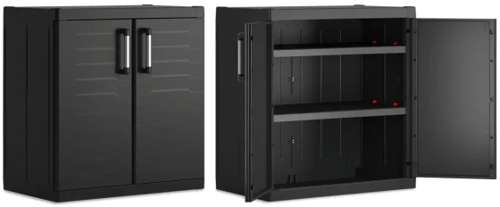 Многофункциональный шкаф 89x93 см 2 полки низкая Keter/Kis Detroit XL Basmo Киев