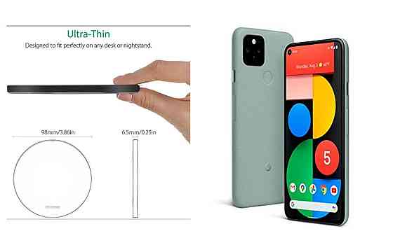Бездротовий зарядний пристрій Copper до 30W для Google Pixel 7, Pixel 7a, Pixel 7 Pro, USB-C, LED Київ