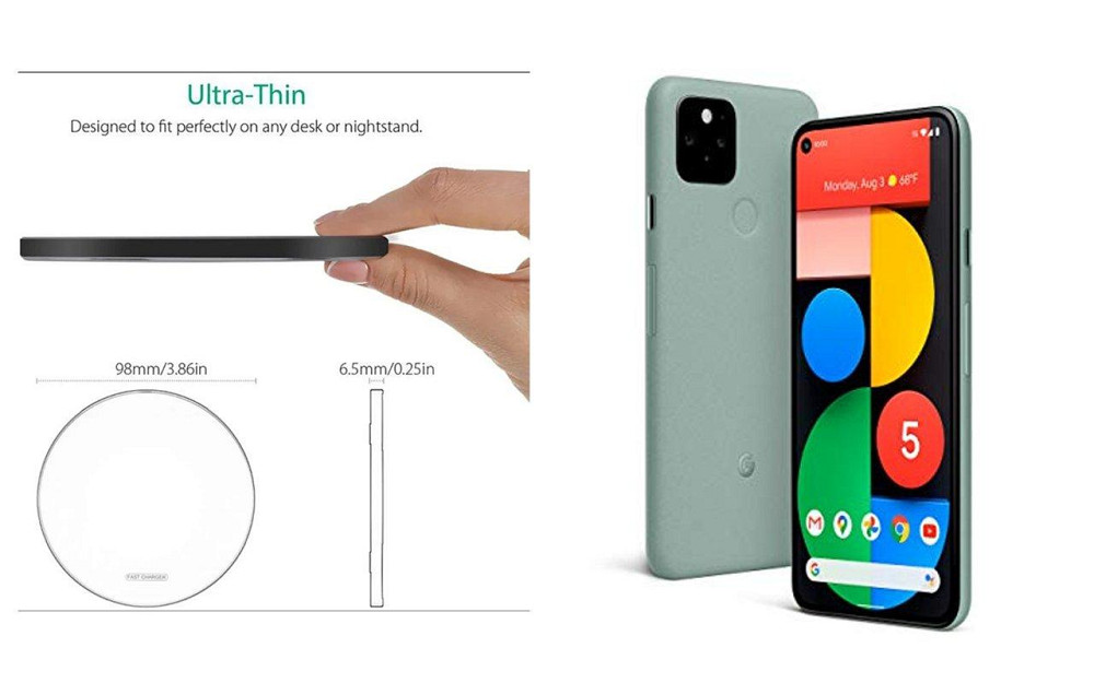 Бездротовий зарядний пристрій Copper до 30W для Google Pixel 7, Pixel 7a, Pixel 7 Pro, USB-C, LED Київ - фото 3