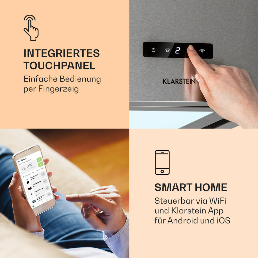 Люстра Smart Island hood 595м³/ч управление приложением LED панель серебристая (Германия, читать описание) Ровно - изображение 3