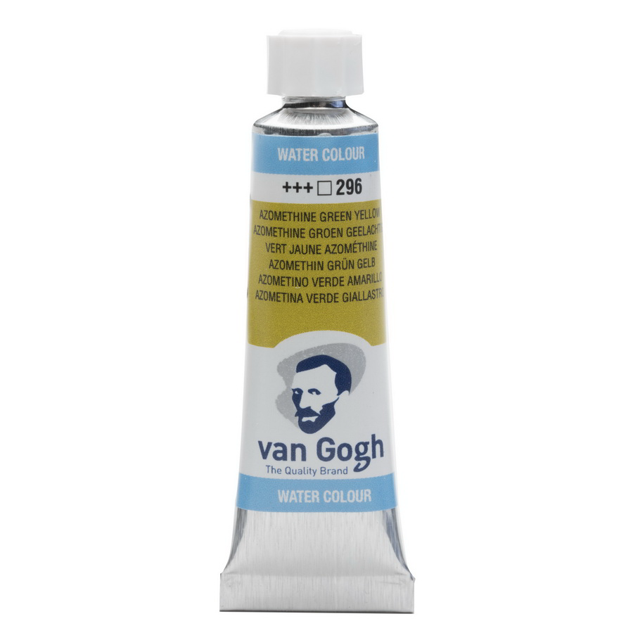 Фарба акварельна Van Gogh (296) Азометин зелено-жовтий туба 10 мл Royal Talens Київ - фото 1