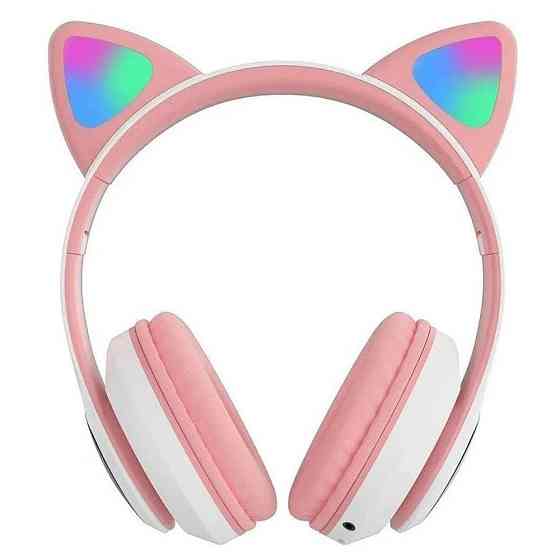 Беспроводные наушники с кошачьими ушками и подсветкой,VZV-23M SBR Киев