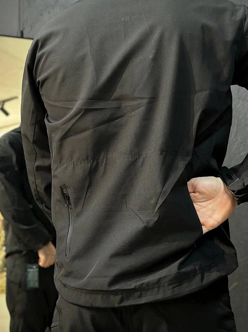 Тактична куртка чоловіча чорна легка, дихаюча, зручна для активного відпочинку, служби Львів - фото 9