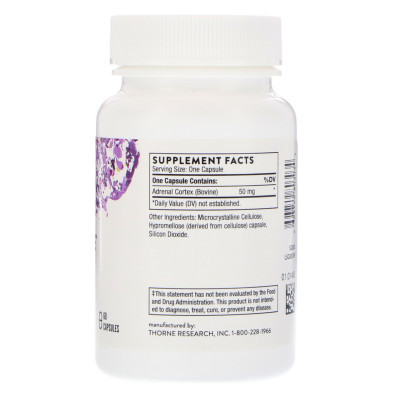 Витаминно-минеральный комплекс Thorne Research Комплекс для Поддержки Надпочечников Адренал, Adrenal Cortex (THR-80303) Винница - изображение 2