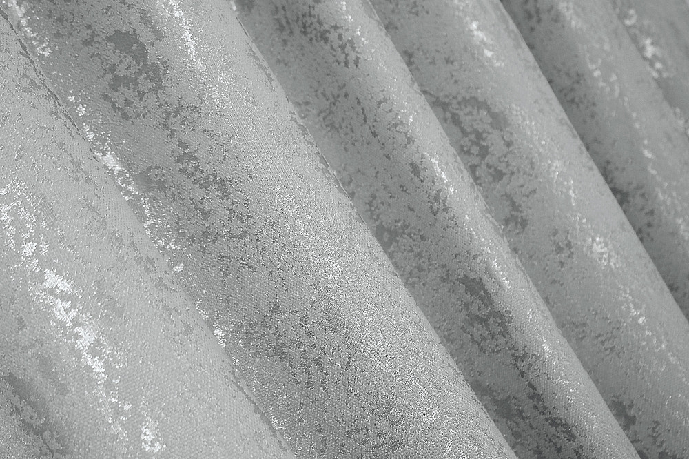 Комплект готових штор VR-Textil Льон мармур Pavliani № 1179ш Сірий 100х270 см 2 шт (31-461) Київ - фото 8