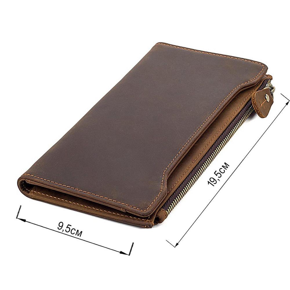 Кошелек кожаный Коричневый (Vintage) Киев - изображение 7