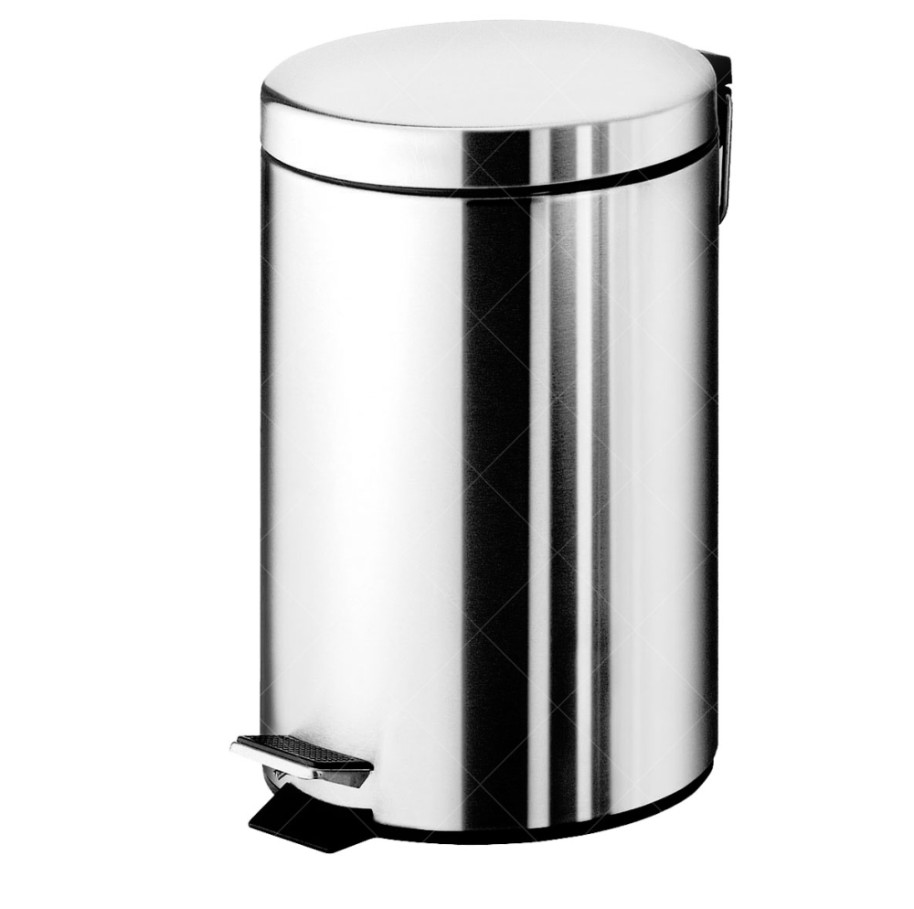 Ведро для мусора Gedy Argenta 3л с педалью (2609-13) Хром Винница - изображение 2
