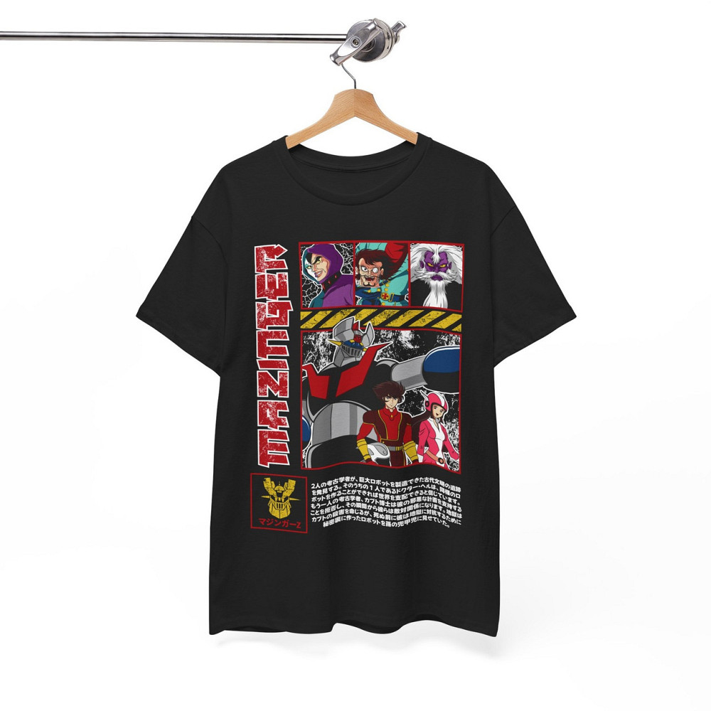 Футболка для хлопчика з аніме принтом Мазінгер З Аніме Коол оверсайз (зріст від 165 до 180) Чорний AnimeJ0051m Дніпро - фото 6