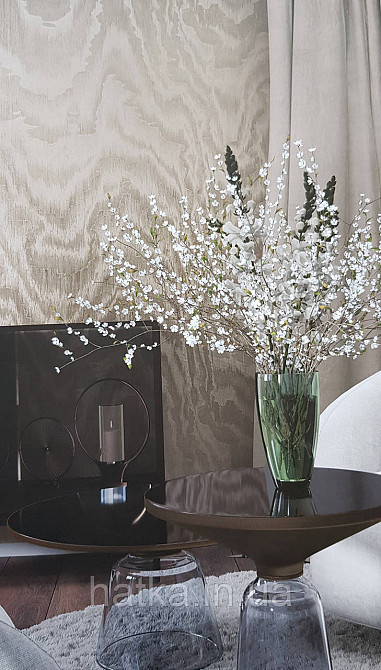 Шпалери вінілові на флізеліні Marburg Lava метрові абстракція хвилі бежеві Київ - фото 2