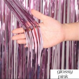 Дощ шторка для фотозон рожевий Київ - фото 1