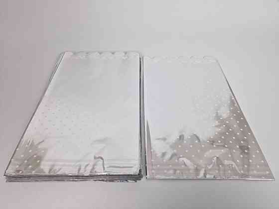 Пакет с рисунком для упаковки подарков   (20*35) №84 фольгированный 