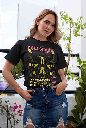 Футболка для хлопчика з аніме принтом Масхле Магік Масх Креам оверсайз (зріст від 165 до 180) Чорний AnimeJ0368m Дніпро