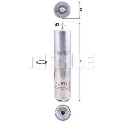 Фильтр топливный Mahle KL579D Винница