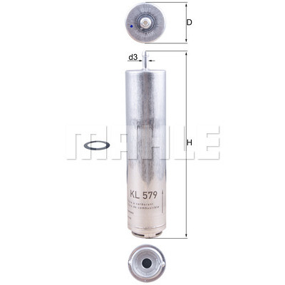 Фильтр топливный Mahle KL579D Винница - изображение 1