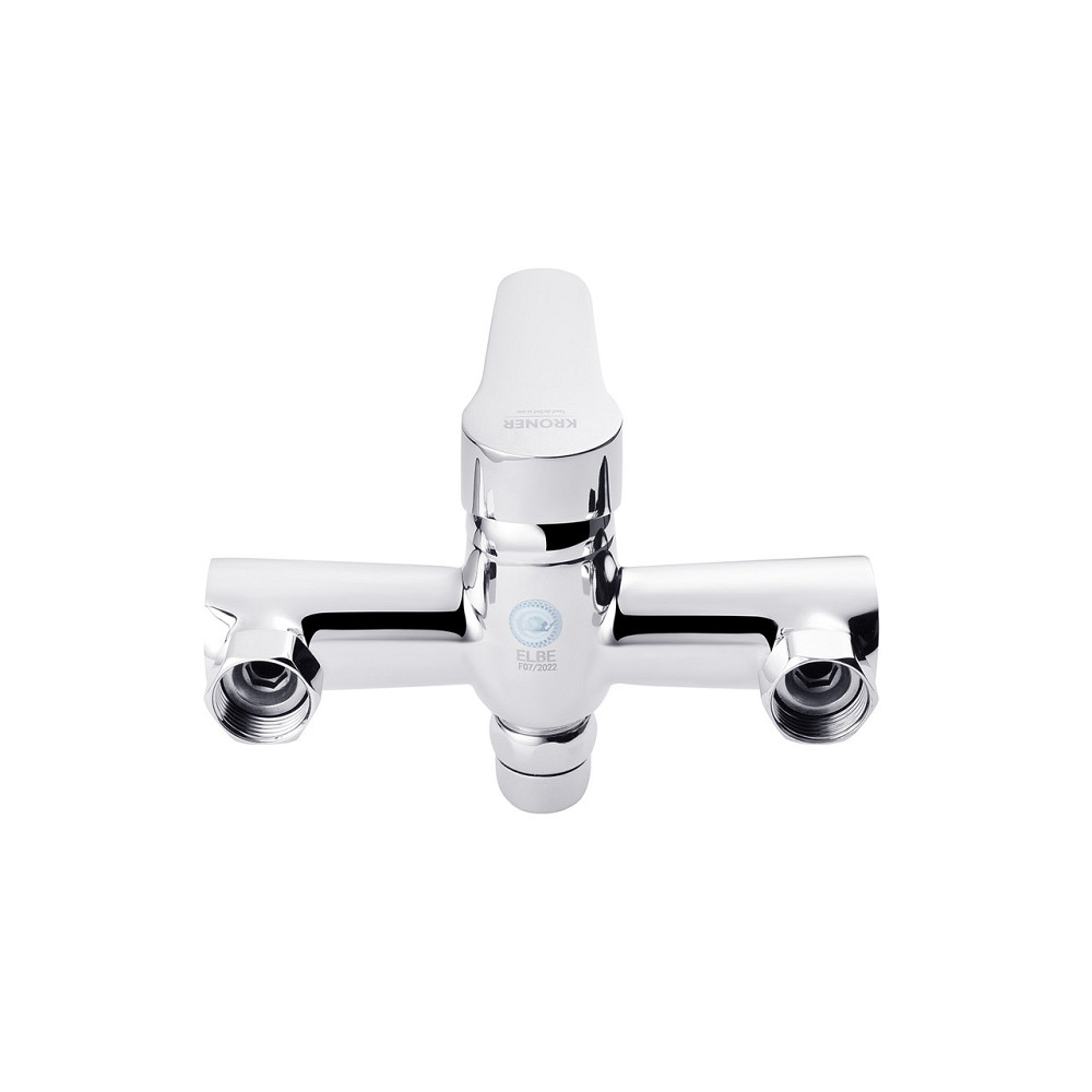Змішувач для ванни Kroner KRM Elbe - C072 з душовим гарнітуром, хром Київ - фото 5