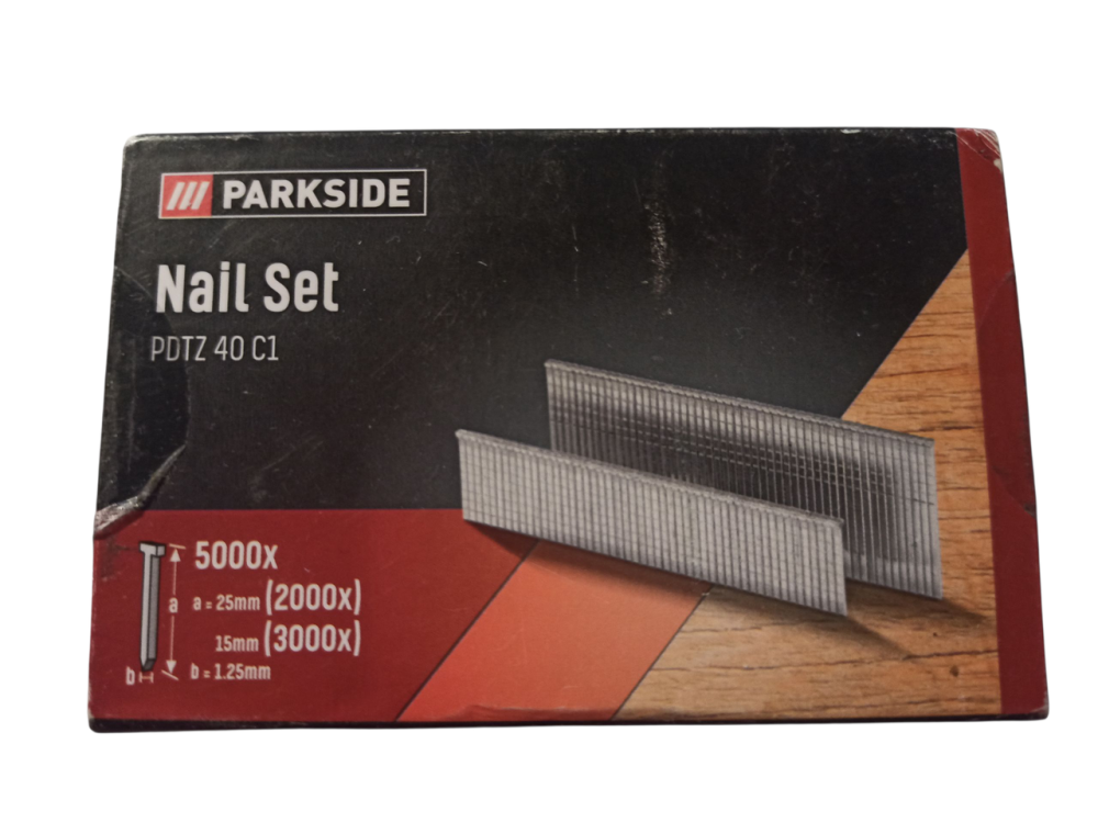 Набор скоб гвоздей для Parkside Nail Set PDTZ 40 C1 5000 шт серый Киев - изображение 2