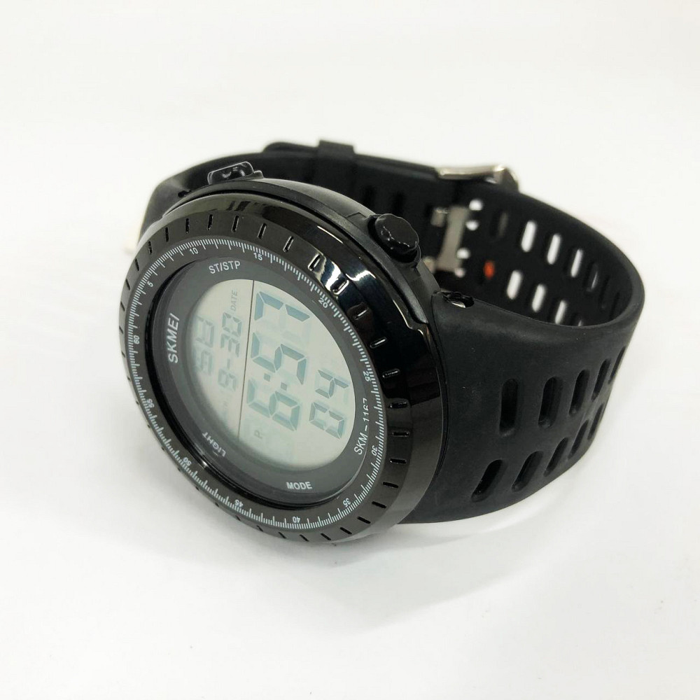 Часы мужские для плавания SKMEI 1167BK, Бюджетные спортивные часы Военные спецслужб DV-87 Львов - изображение 8