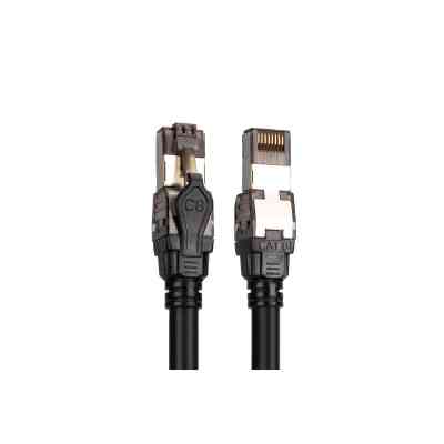 Патч-корд 1м, S/FTP, cat 8.1, AWG 24/7, LSZH, black Digitus (DK-1843-010) Винница