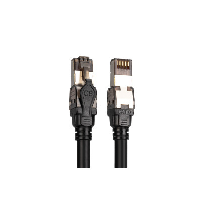 Патч-корд 1м, S/FTP, cat 8.1, AWG 24/7, LSZH, black Digitus (DK-1843-010) Винница - изображение 2