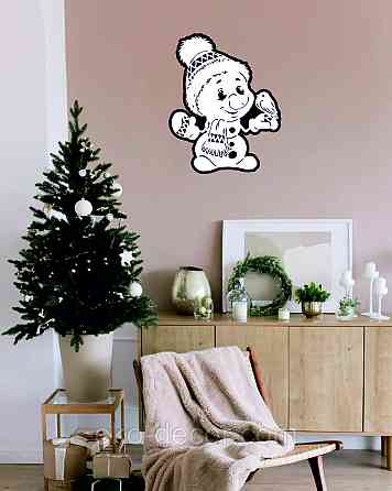 Декоративное настенное Панно «Снеговик», Декор на стену Киев