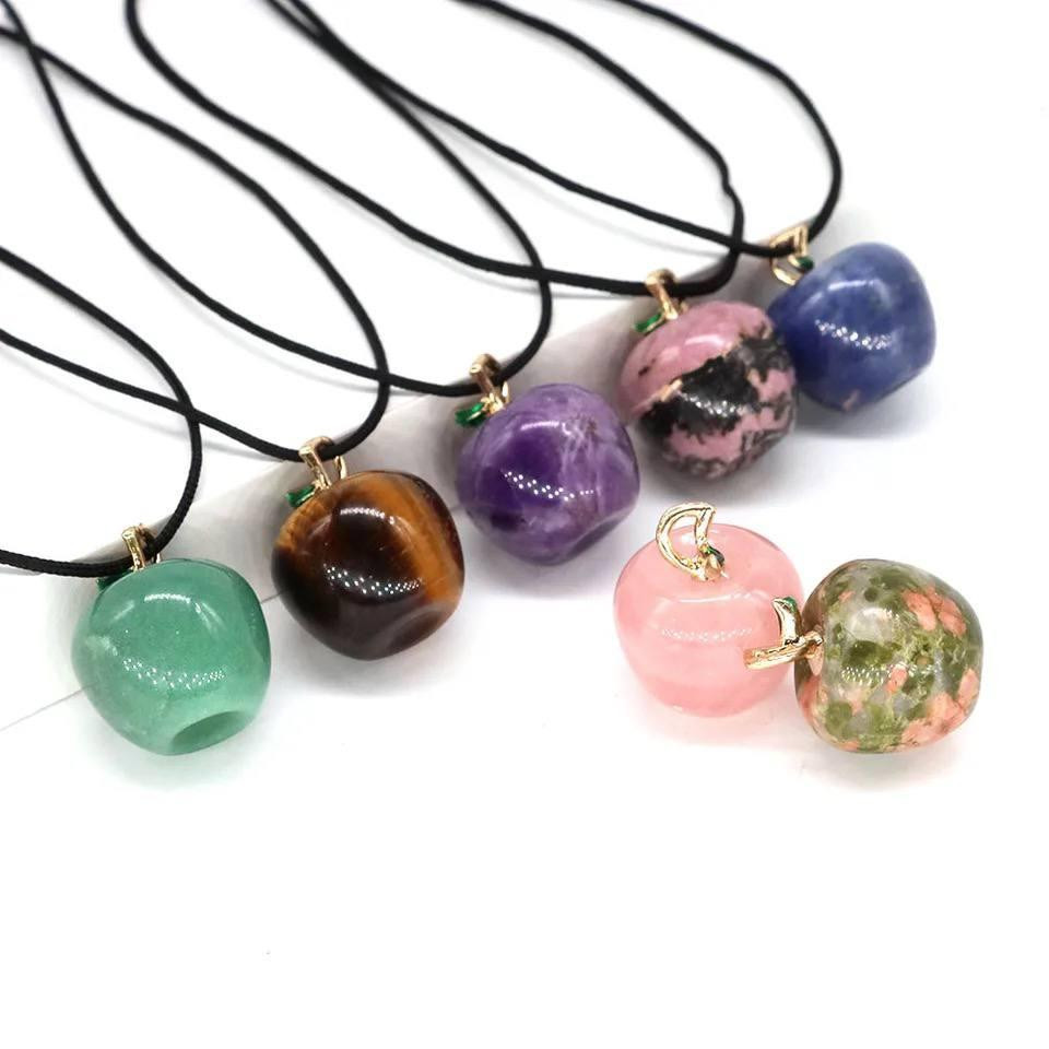 Підвіска з квіткового (мереживного) агату у формі яблука 18*21 мм, прикраса з натурального каменю. Київ - фото 3