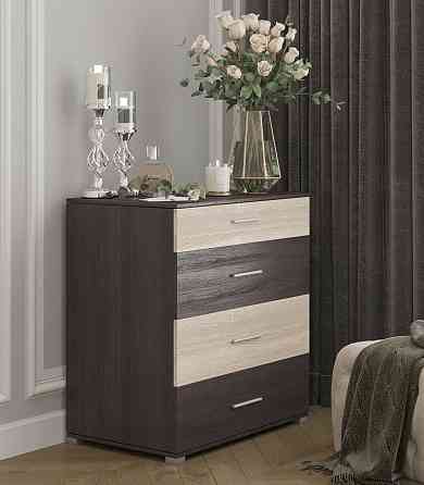 Комод Эверест на 4 ящика Бриз К-5 (телескопические) 70х38х72.5 венге + дуб молочный (DTM-2490) Днепр