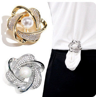 Брошка для хустки золотиста Київ - фото 4