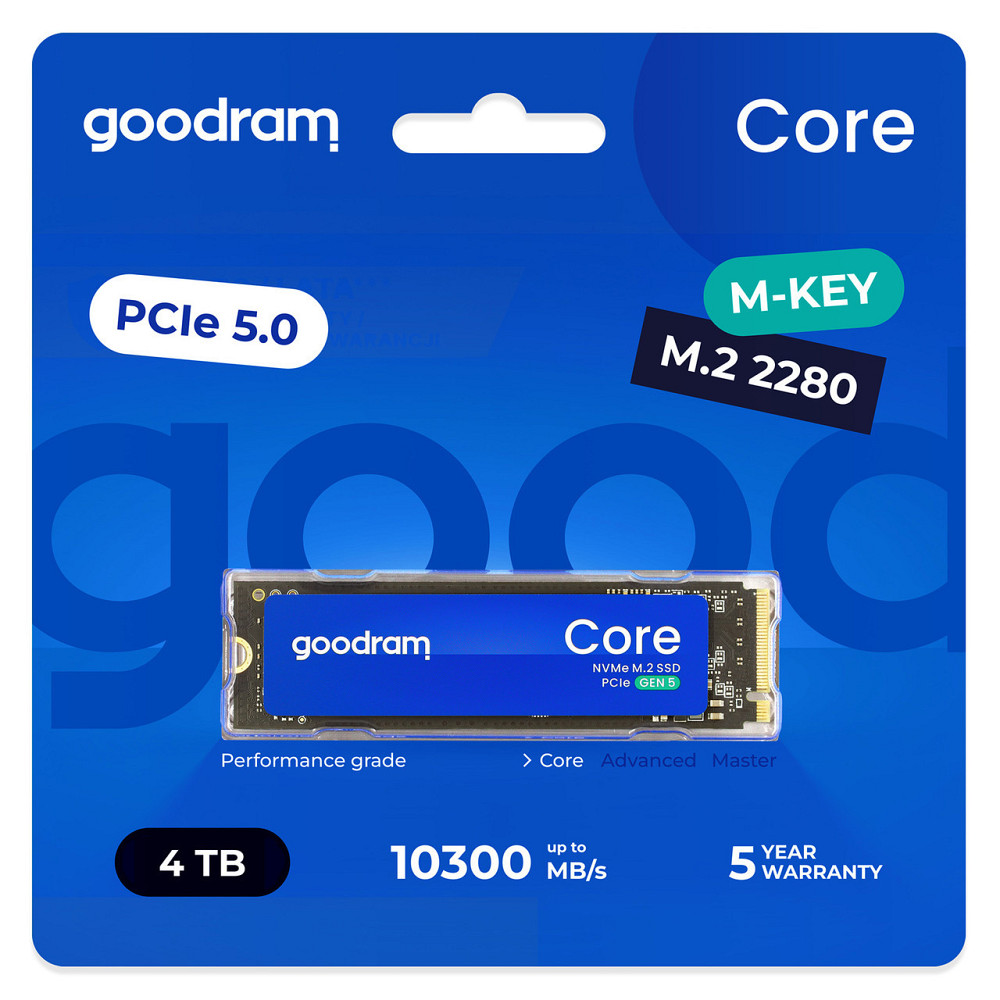 Накопичувач SSD 4TB Goodram Core M.2 2280 PCIe 5.0 x4 NVMe 3D NAND (SSDR-GRC01-4K0-80) ( 17933 ) Харків - фото 10