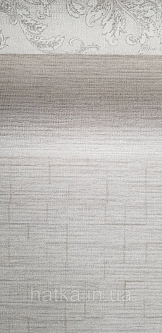 Шпалери вінілові на флізеліні Rasch Golden Hour метрові однотонні смужки під мішковину бежево-сірі Київ - фото 1