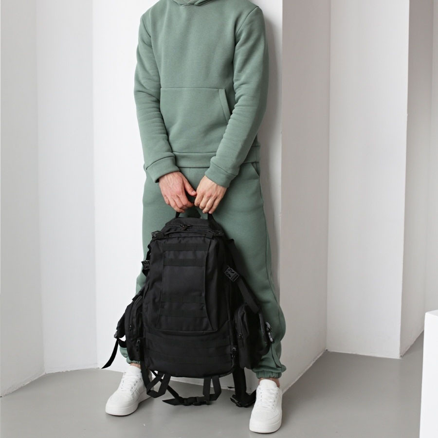 Тактический рюкзак для выживания 50л, Военный походный рюкзак Тактический солдатский VY-40 Львов - изображение 11