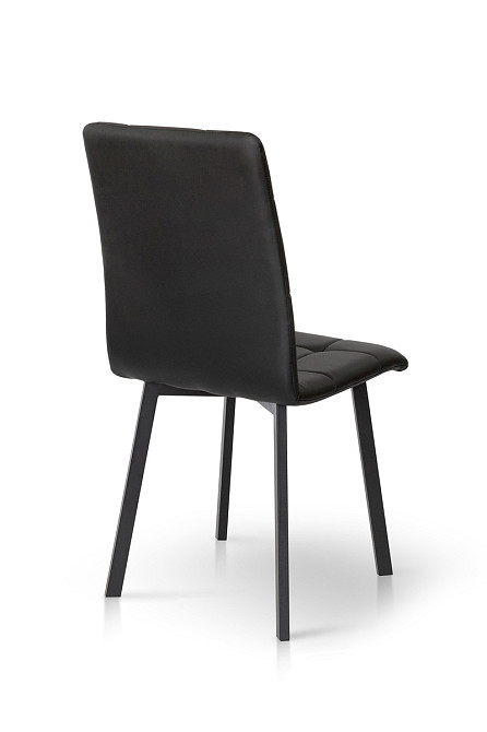 Стілець Трініті, метал чорний/ шкірзам чорний Днепр - изображение 4