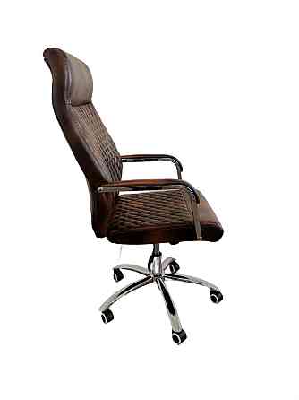 Офісне крісло керівника Tehforward Phoenix хром Anyfix Коричневий Дніпро