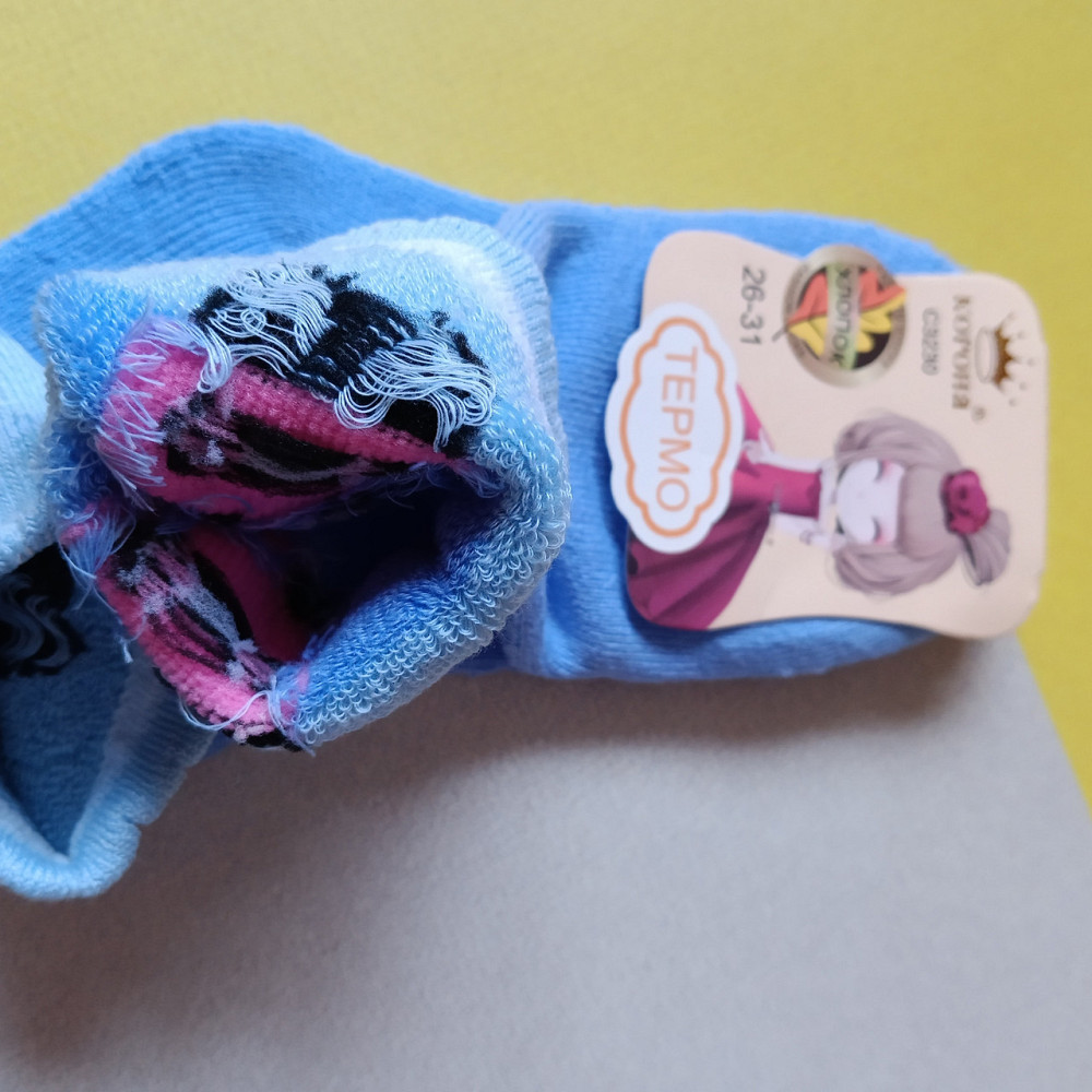 Носки теплые термо для девочек 5-6 лет остання пара Киев - изображение 2