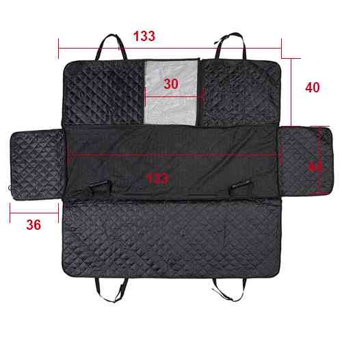 Автомобільний чохол-килимок на задні сидіння з сітчастим вікном для безпечної та комфортної поїздки з собакою Київ