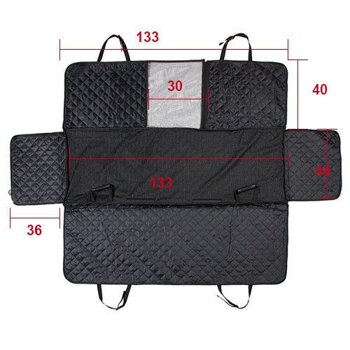 Автомобільний чохол-килимок на задні сидіння з сітчастим вікном для безпечної та комфортної поїздки з собакою Київ - фото 4