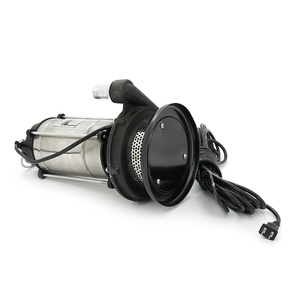 Погружающий насос, 1500W, 220V, до 4 м3/ч, подъем до 30 м, 25мм, нержавеющая сталь, 410х200х230 мм, 11.5 кг. + переходник Киев - изображение 2