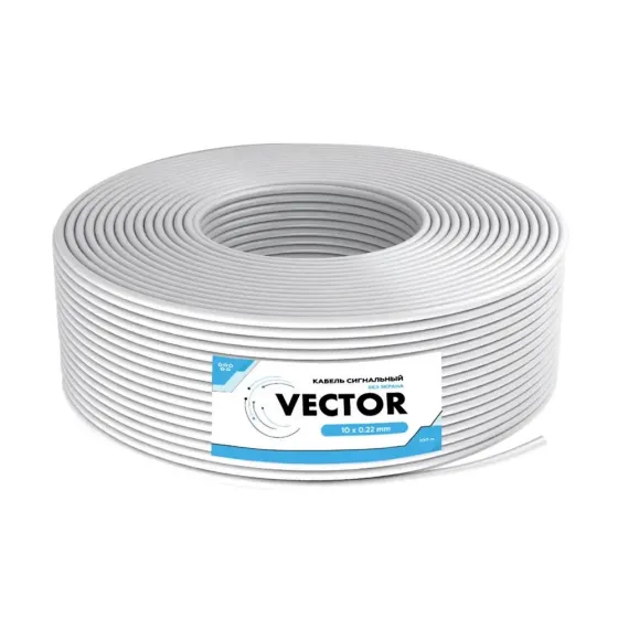 Кабель сигнальний Vector 10х0.22 CCA 100m (35-00001) Київ