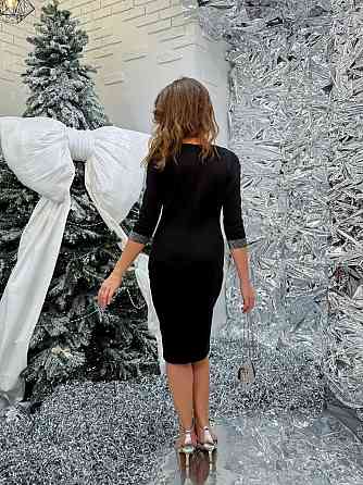 Жіноча святкова вечірня міні-сукня з блискучою обробкою Одеса