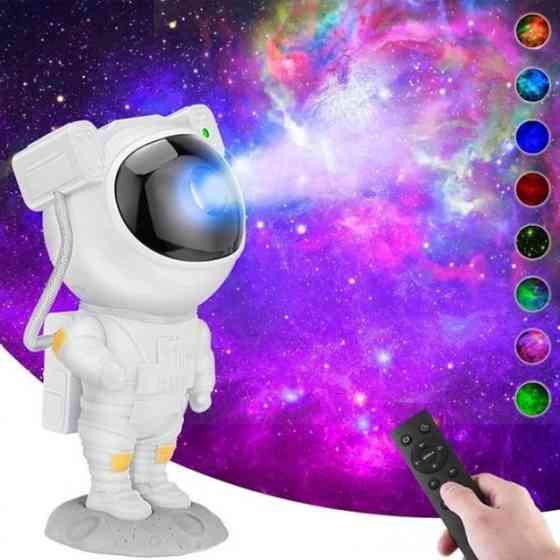 Детский ночник проектор космонавт, Проектор-ночник звездное небо для дома , Проектор RQ-756 небо лазерный Киев