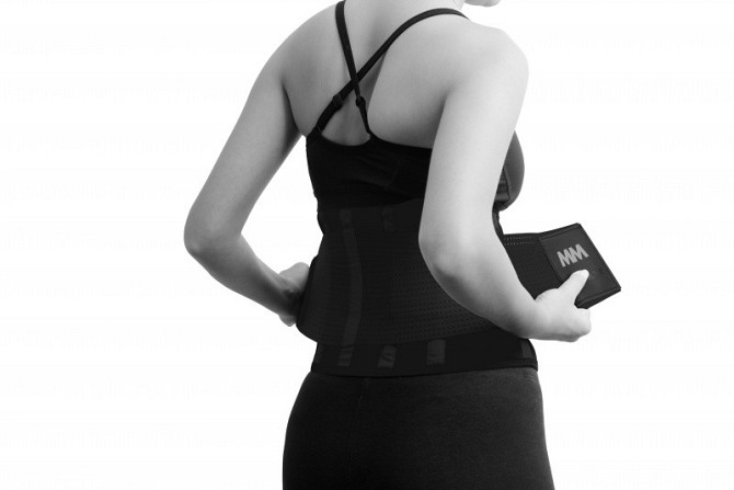 Пояс компрессійний MadMax MFA-277 Slimming belt Black/black L Кам'янське - фото 1