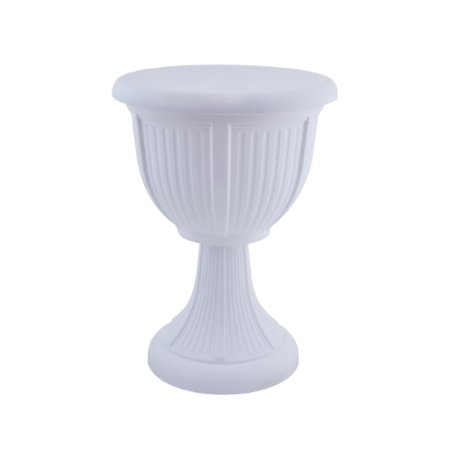 Вазон Леон з підставкою 31см глибокий білий Алеана Житомир