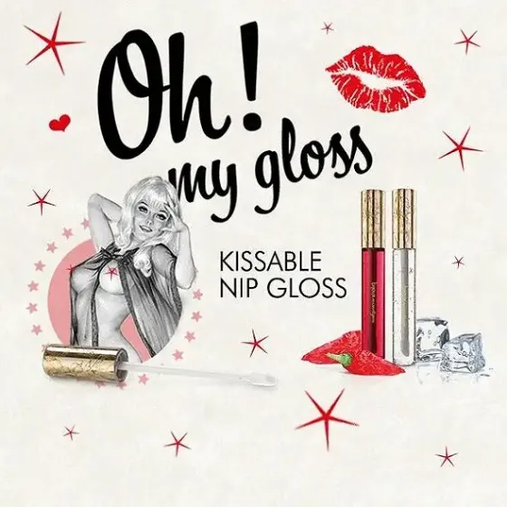 Набір блисків для сосків Bijoux Indiscrets Kissable Nip Gloss DUET (2×13 мл) Львів