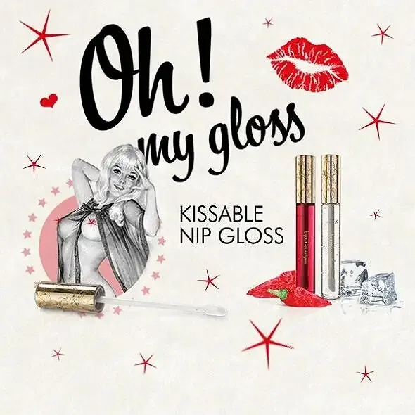 Набір блисків для сосків Bijoux Indiscrets Kissable Nip Gloss DUET (2×13 мл) Львов - изображение 2